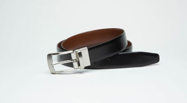 Tan/Black leather Belt