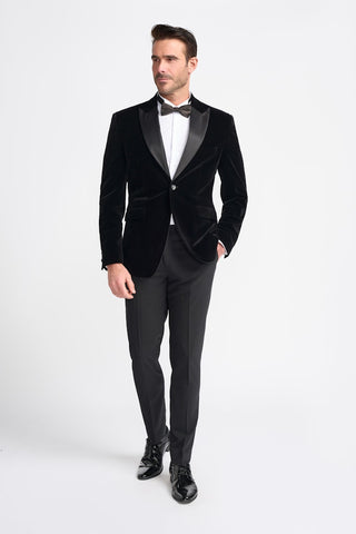 Black Velvet Tux Jacket