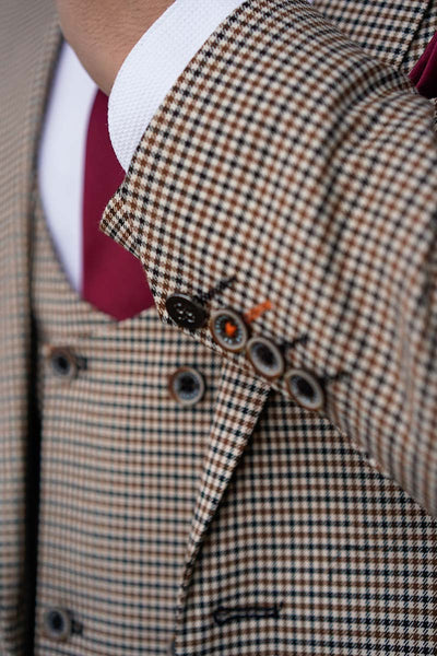 Houndstooth Tan Suit